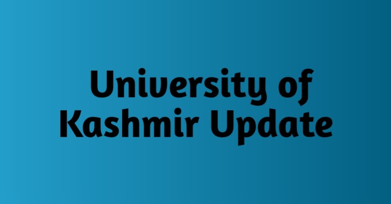 Kashmir University Issues Notice For BG 1st Semester & 3rd Semester Backlog Batches 2020 & 2021 Check Here