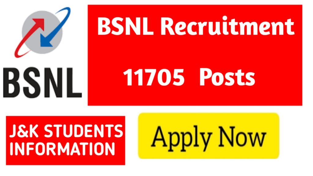 11705 Posts BSNL Recruitment 