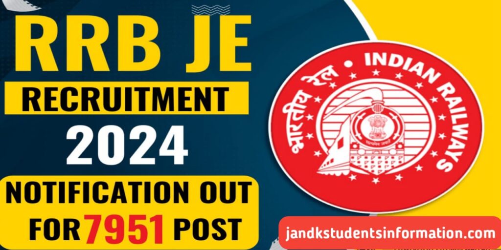 RRB Junior Engineer Recruitment 2024 