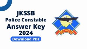 JK Police Constable 2024 Answer Key Released Download PDF Here